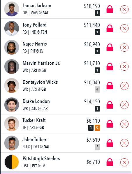 Draftstars Lineup