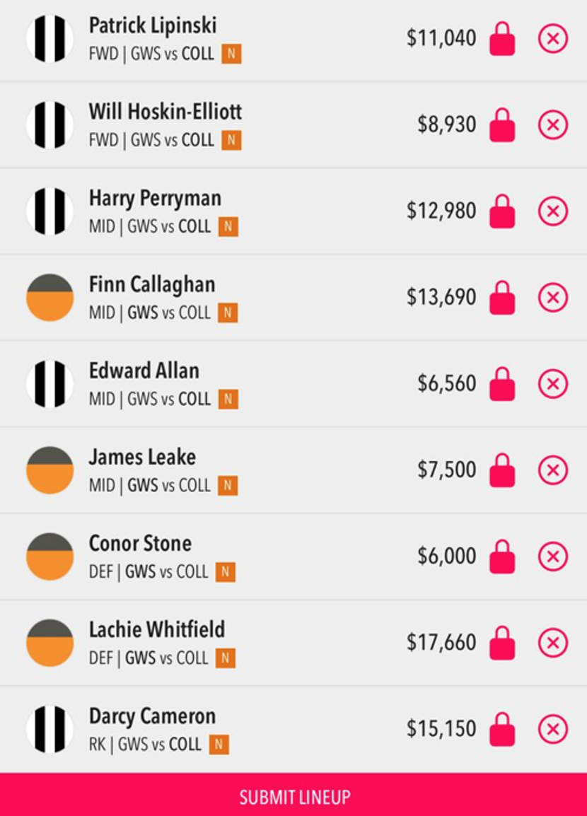 Draftstars Lineup