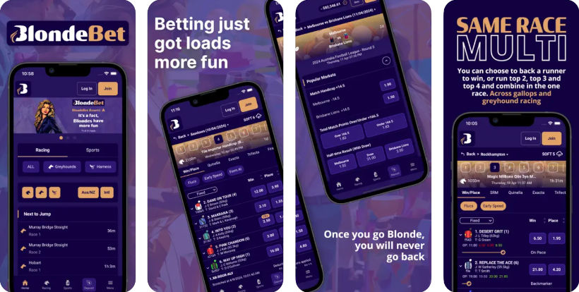 BlondeBet mobile app