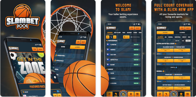 SlamBet mobile app